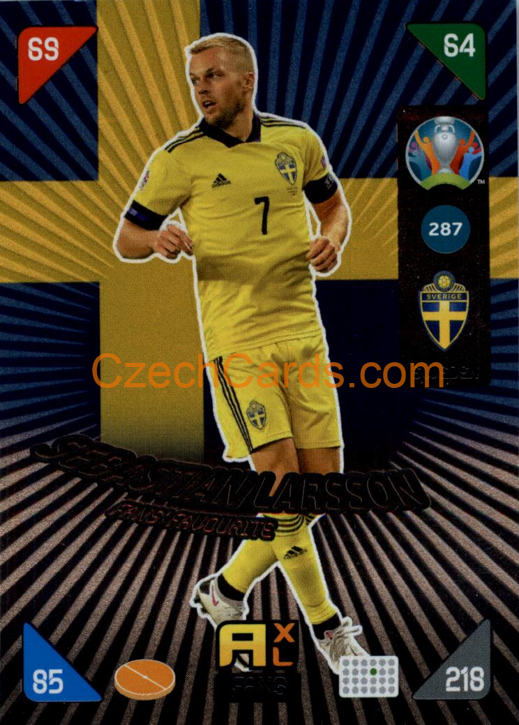 Sebastian Larsson 2020 Panini EURO Adrenalyn Kick Off FANS #287