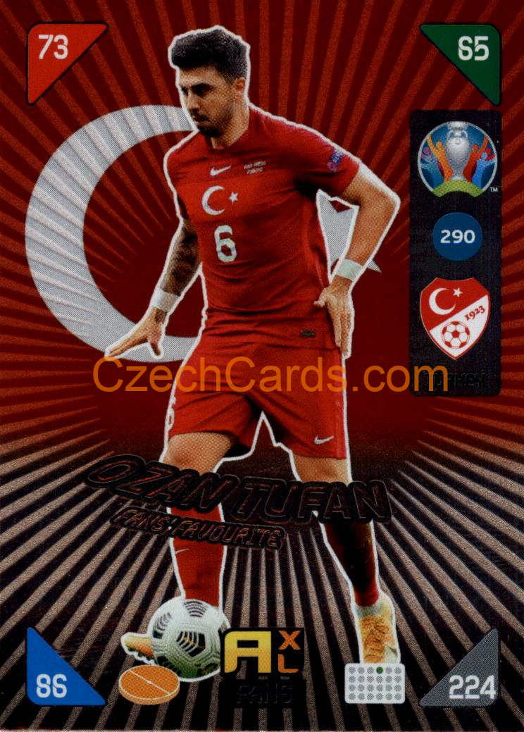 Ozan Tufan 2020 Panini EURO Adrenalyn Kick Off FANS #290