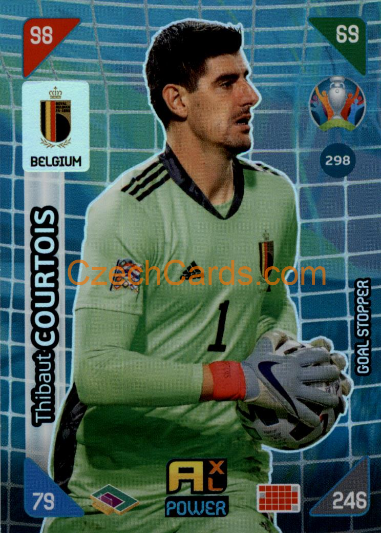 Thibaut Courtois 2020 Panini EURO Adrenalyn Kick Off POWER  #298