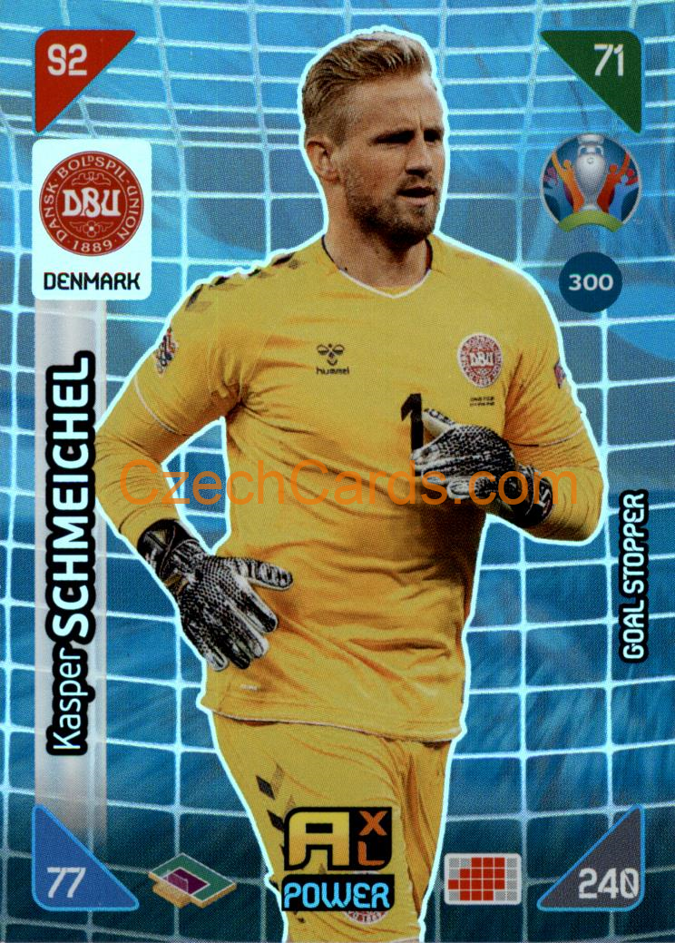 Kasper Schmeichel 2020 Panini EURO Adrenalyn Kick Off POWER  #300
