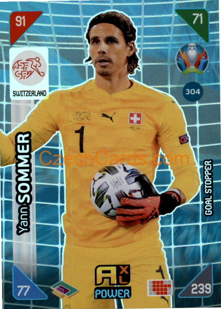 Yann Sommer 2020 Panini EURO Adrenalyn Kick Off POWER  #304