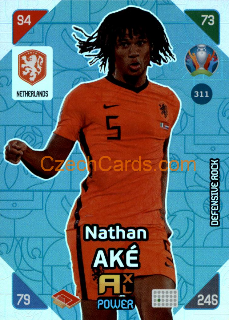 Nathan Ake 2020 Panini EURO Adrenalyn Kick Off POWER  #311