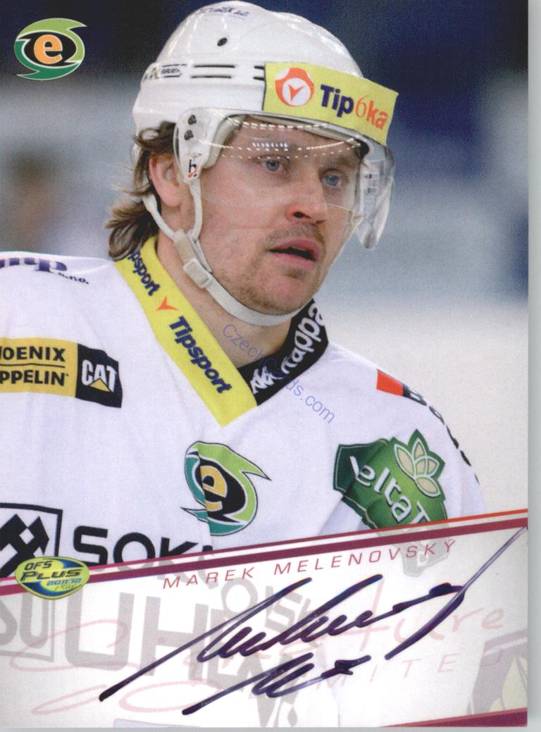 Marek Melenovský OFS 2011-12 Signature Red #sign43