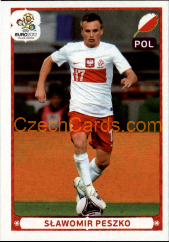 Sławomir Peszko 2012 Panini EURO sticker #76