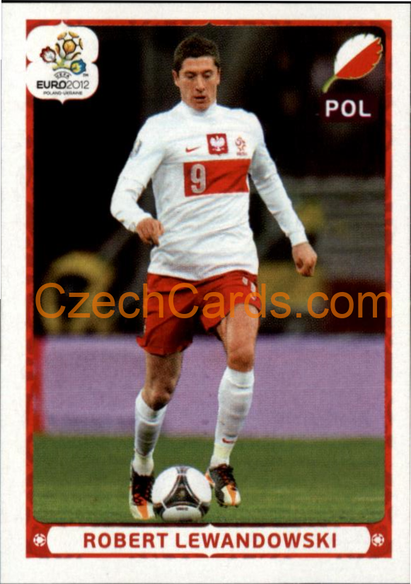 Robert Lewandowski 2012 Panini EURO sticker #77
