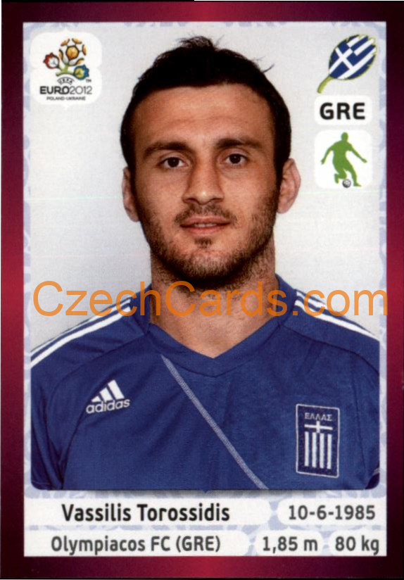 Vasilis Torosidis 2012 Panini EURO sticker #92