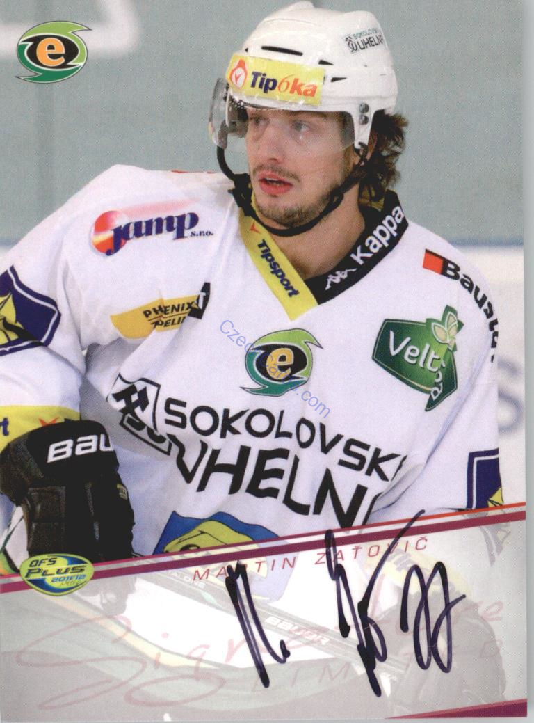 Martin Zaťovič OFS 2011-12 Signature Red #sign42