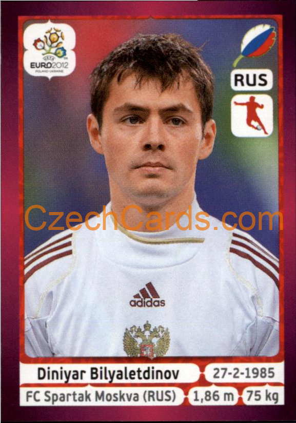 Diniyar Bilyaletdinov 2012 Panini EURO sticker #127