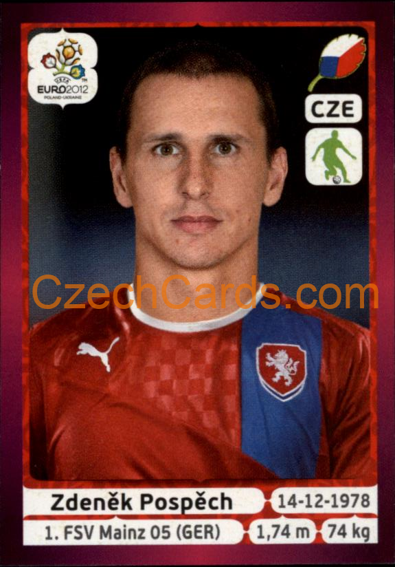 Zdeněk Pospěch 2012 Panini EURO sticker #146