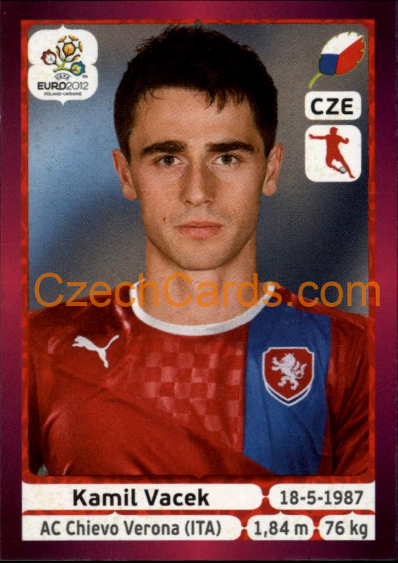 Kamil Vacek 2012 Panini EURO sticker #156