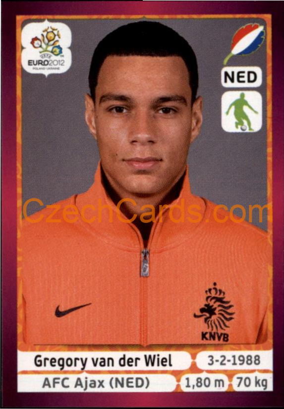 Gregory van der Wiel 2012 Panini EURO sticker #175