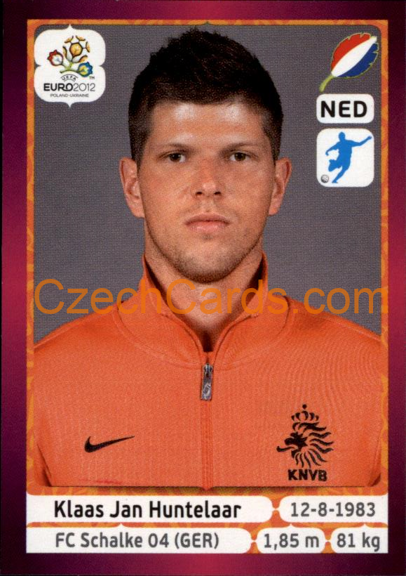 Klaas Jan Huntelaar 2012 Panini EURO sticker #190