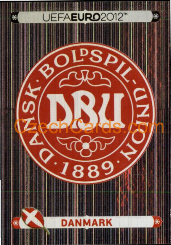 Badge - Danmark 2012 Panini EURO sticker #195