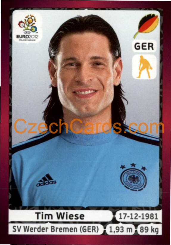 Tim Wiese 2012 Panini EURO sticker #230