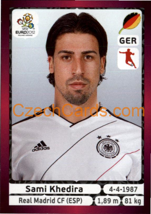 Sami Khedira 2012 Panini EURO sticker #238