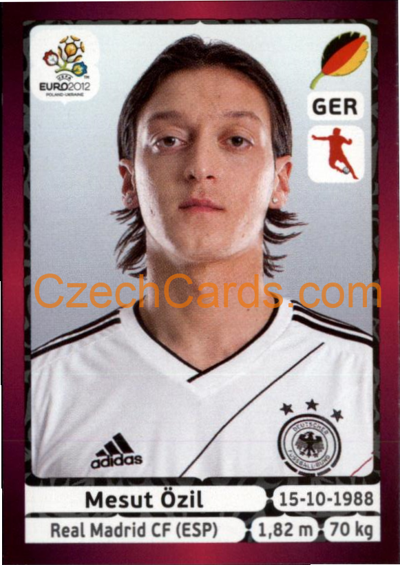 Mesut Özil 2012 Panini EURO sticker #241
