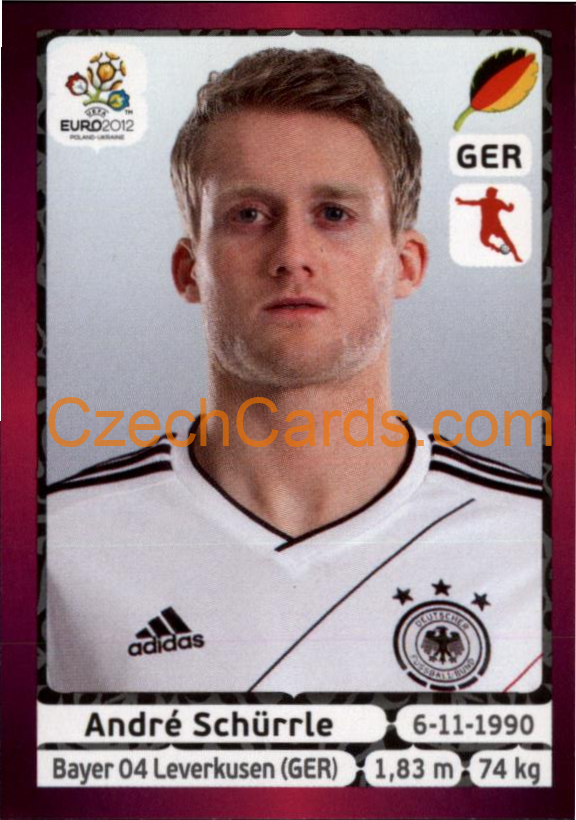André Schürrle 2012 Panini EURO sticker #246