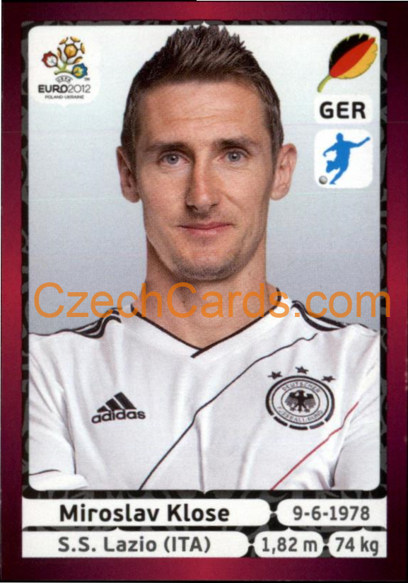 Miroslav Klose 2012 Panini EURO sticker #247