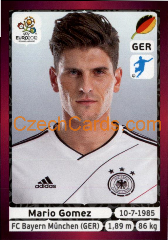 Mario Gomez 2012 Panini EURO sticker #248