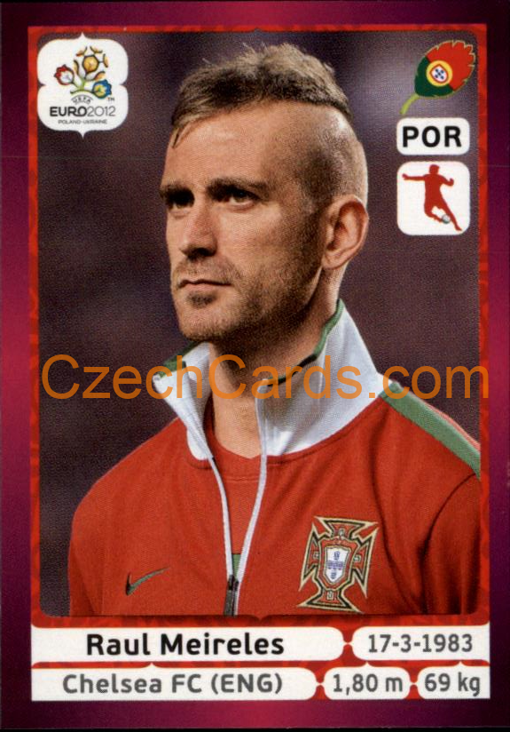Raul Meireles 2012 Panini EURO sticker #267