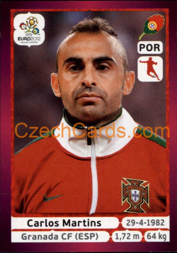 Carlos Martins 2012 Panini EURO sticker #268