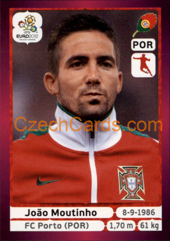 João Moutinho 2012 Panini EURO sticker #269