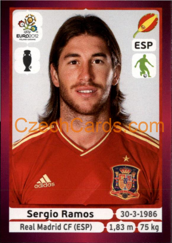 Sergio Ramos 2012 Panini EURO sticker #291