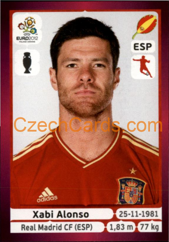 Xabi Alonso 2012 Panini EURO sticker #297