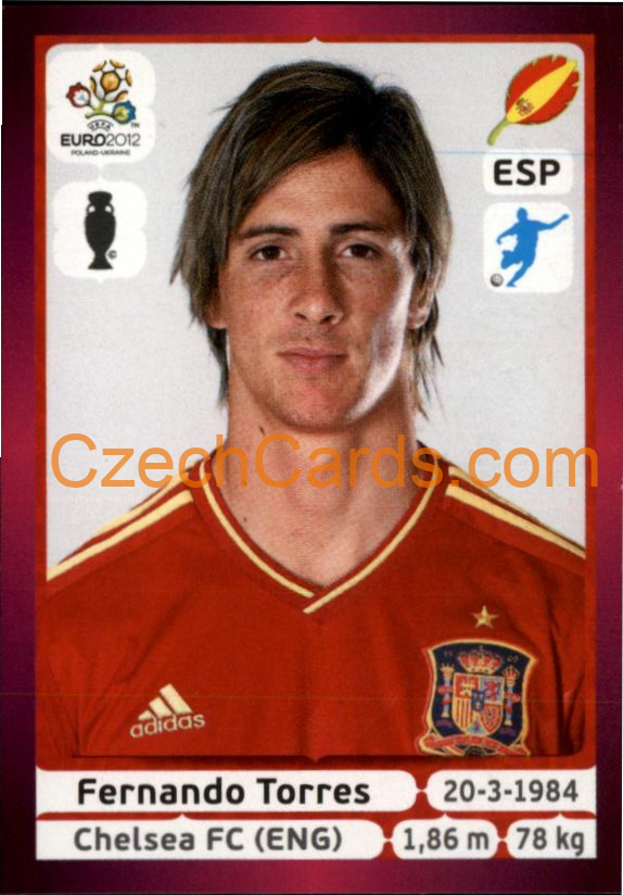 Fernando Torres 2012 Panini EURO sticker #305