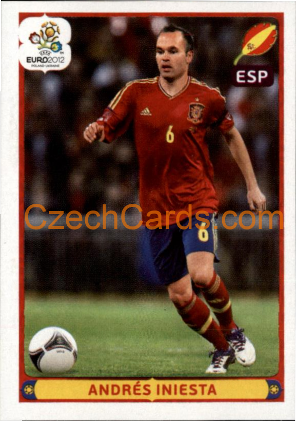 Andrés Iniesta 2012 Panini EURO sticker #309