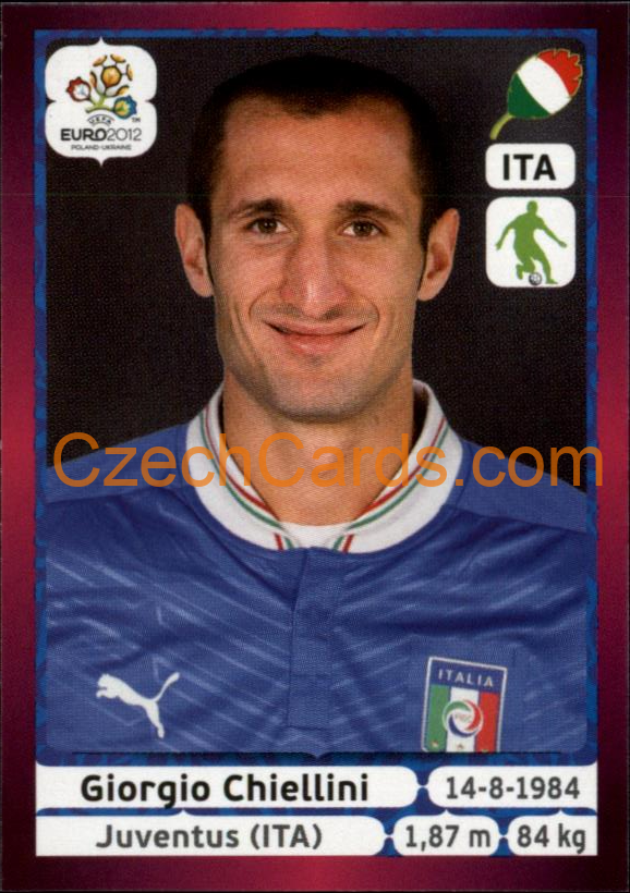 Giorgio Chiellini 2012 Panini EURO sticker #318