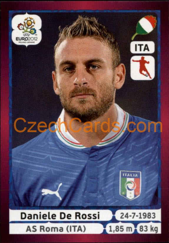 Daniele De Rossi 2012 Panini EURO sticker #324