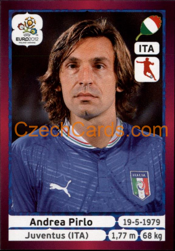 Andrea Pirlo 2012 Panini EURO sticker #325