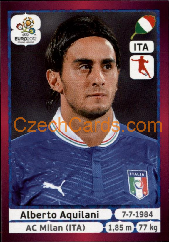 Alberto Aquilani 2012 Panini EURO sticker #329