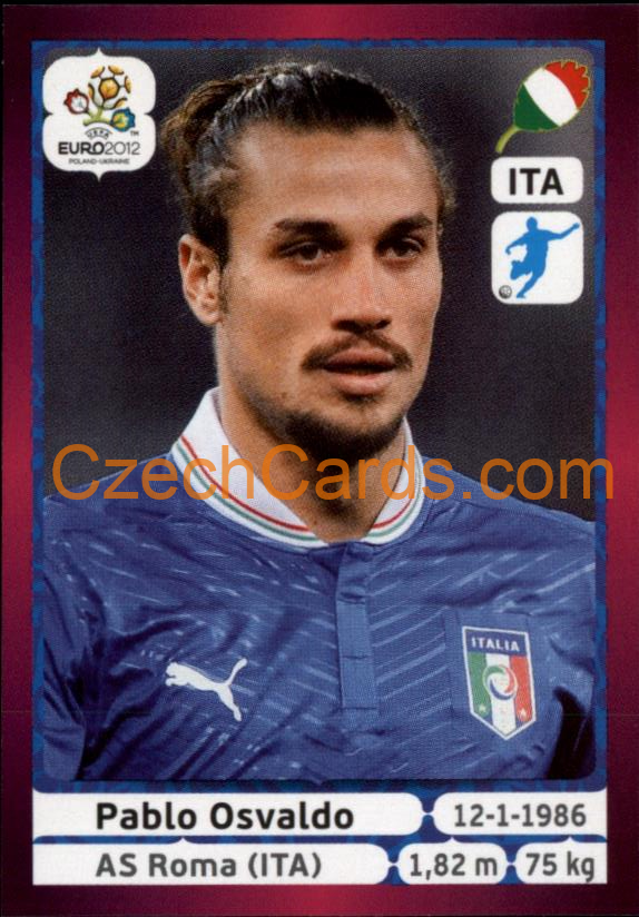 Pablo Osvaldo 2012 Panini EURO sticker #332