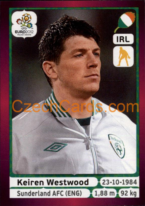 Keiren Westwood 2012 Panini EURO sticker #346