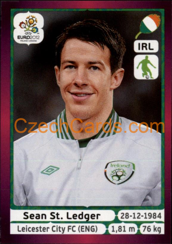 Sean St. Ledger 2012 Panini EURO sticker #348