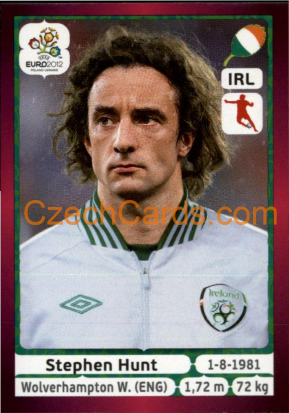 Stephen Hunt 2012 Panini EURO sticker #358