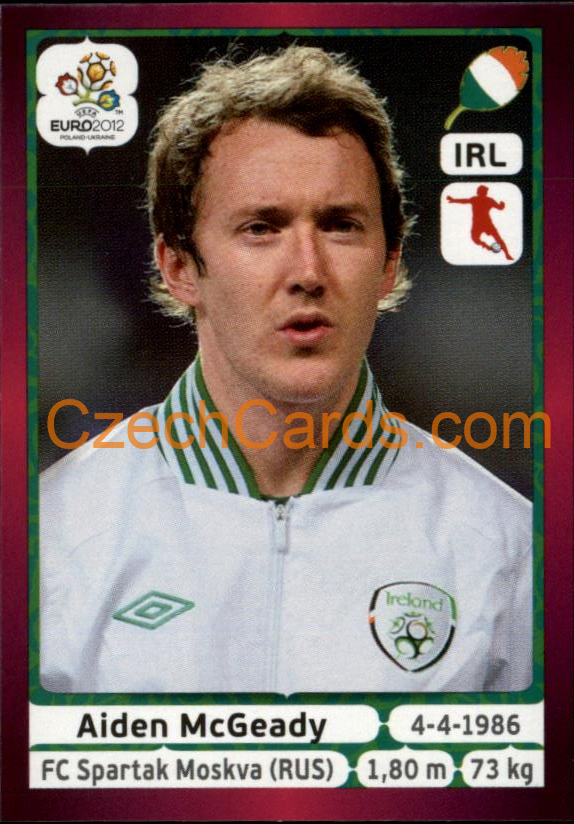 Aiden McGeady 2012 Panini EURO sticker #359