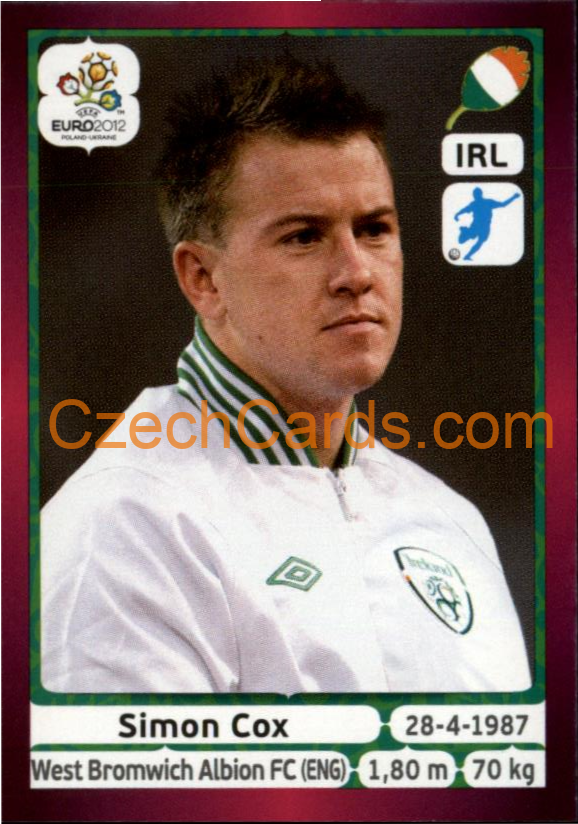 Simon Cox 2012 Panini EURO sticker #361