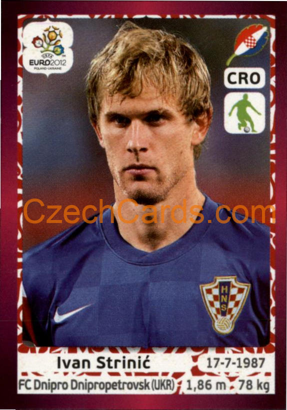 Ivan Strinić 2012 Panini EURO sticker #380
