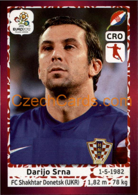 Darijo Srna 2012 Panini EURO sticker #382