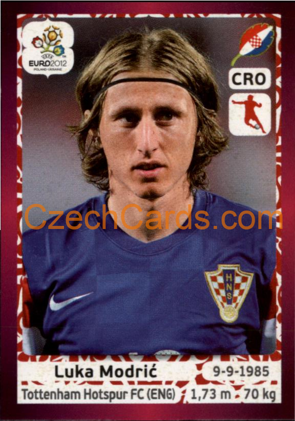Luka Modrić 2012 Panini EURO sticker #387
