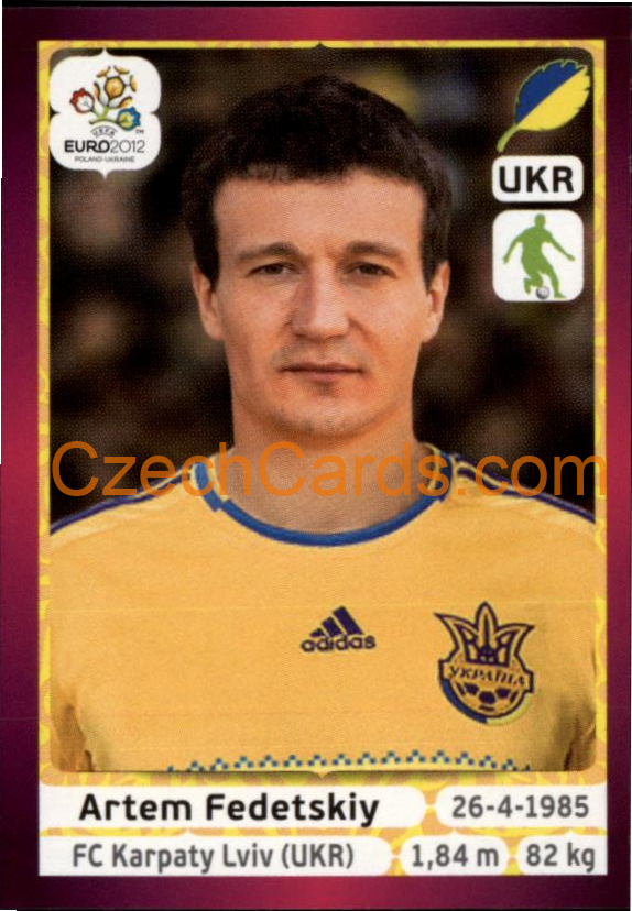 Artem Fedetskiy 2012 Panini EURO sticker #408