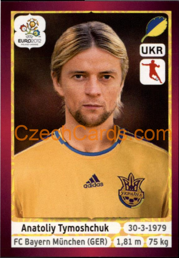 Anatoliy Tymoshchuk 2012 Panini EURO sticker #412