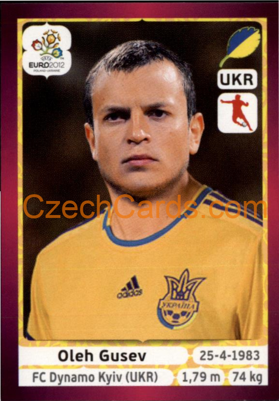 Oleh Gusev 2012 Panini EURO sticker #413