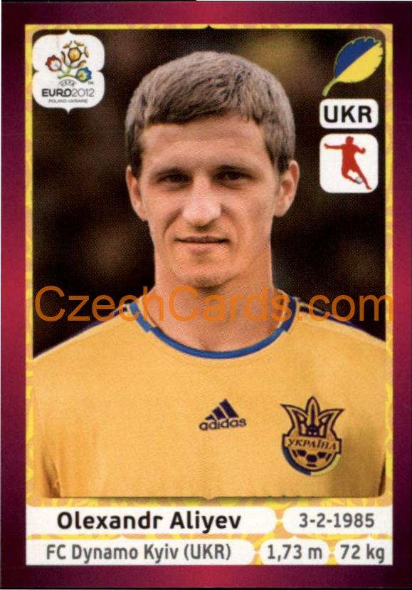Oleksandr Aliyev 2012 Panini EURO sticker #414