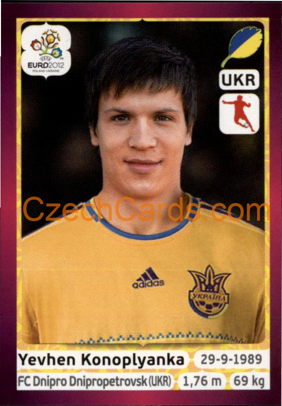 Yevhen Konoplyanka 2012 Panini EURO sticker #416