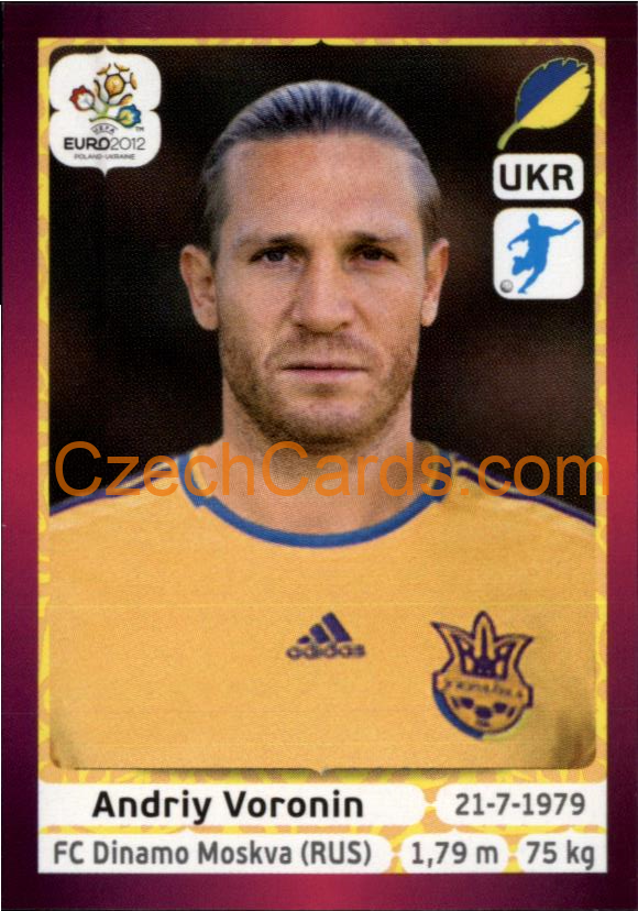 Andriy Voronin 2012 Panini EURO sticker #418