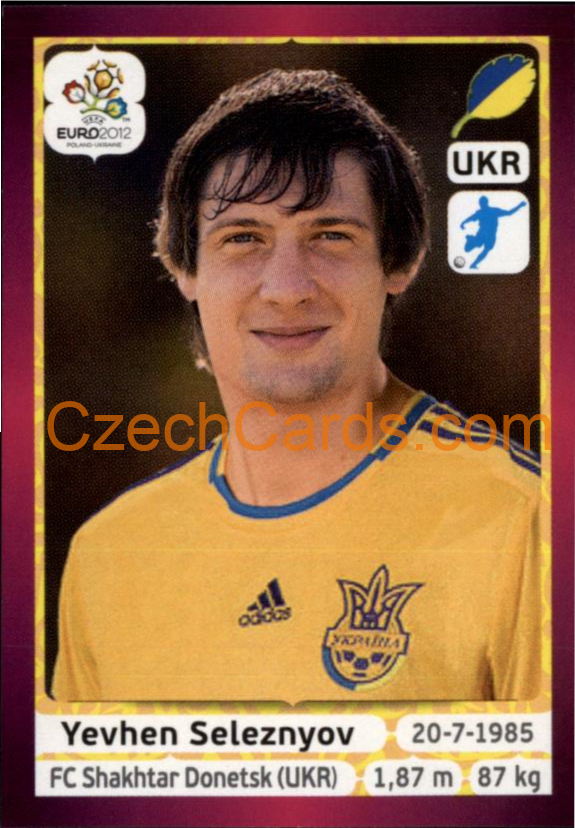 Yevhen Seleznyov 2012 Panini EURO sticker #420